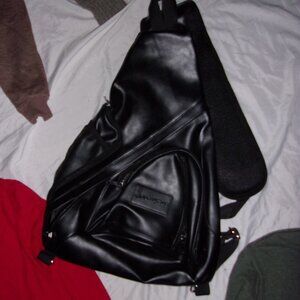 journeyman black backpack back pack hiking outdoor travel carry on sling